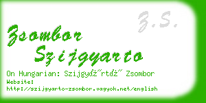 zsombor szijgyarto business card